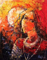 Harji Lal, 18 x 24, Acrylic On Canvas, Figurative Painting, AC-HAR-005